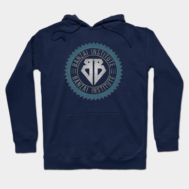 Banzai Institute [Teal/Worn] Hoodie by Roufxis